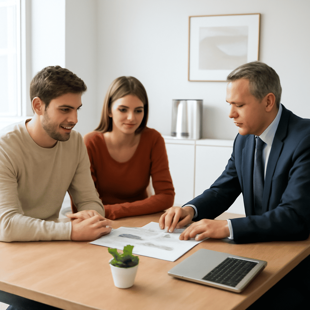 Couple with Financial Advisor